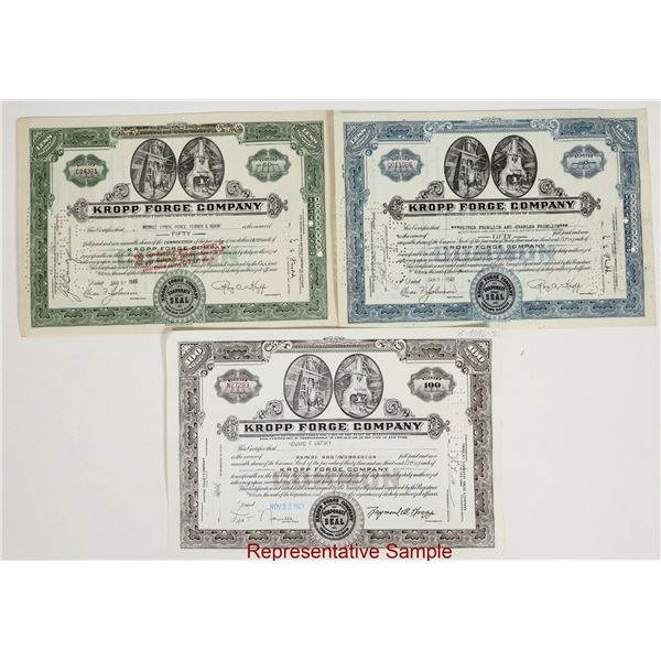Kropp Forge Co. Stocks (300+) [205974]