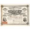 Image 1 : Louisville Bridge Company Stock Certificate, 1869 [198048]