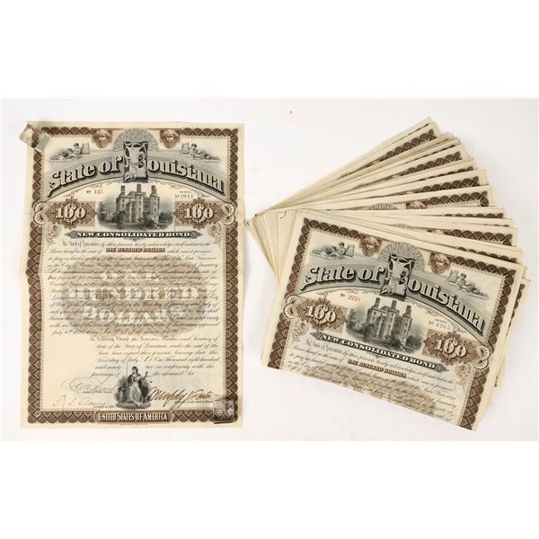 State of Louisiana $100 Bonds 1890  (33) [205896]