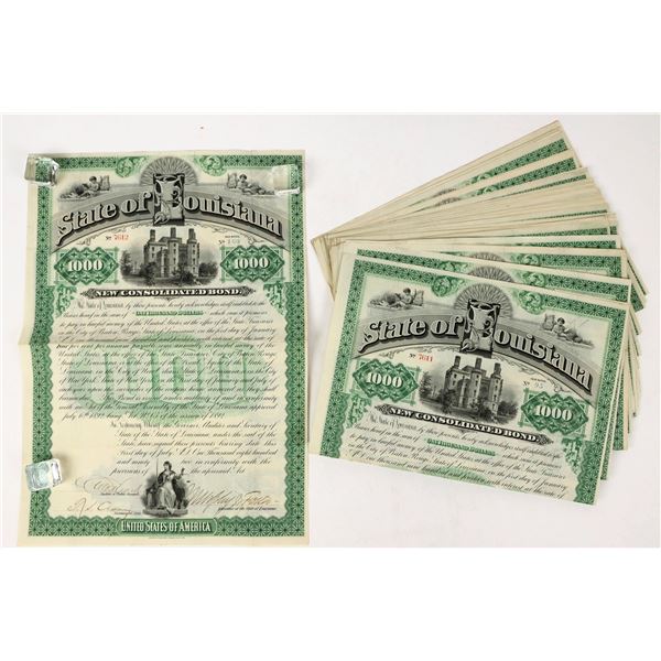 State of Louisiana $1000 Bonds 1890  (27) [205898]
