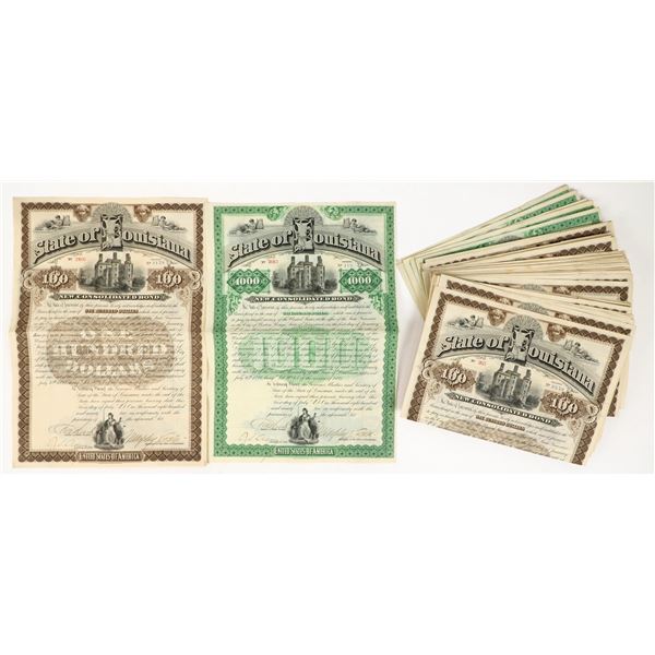 State of Louisiana New Consolidated Bonds c. 1892 About 50 [206215]