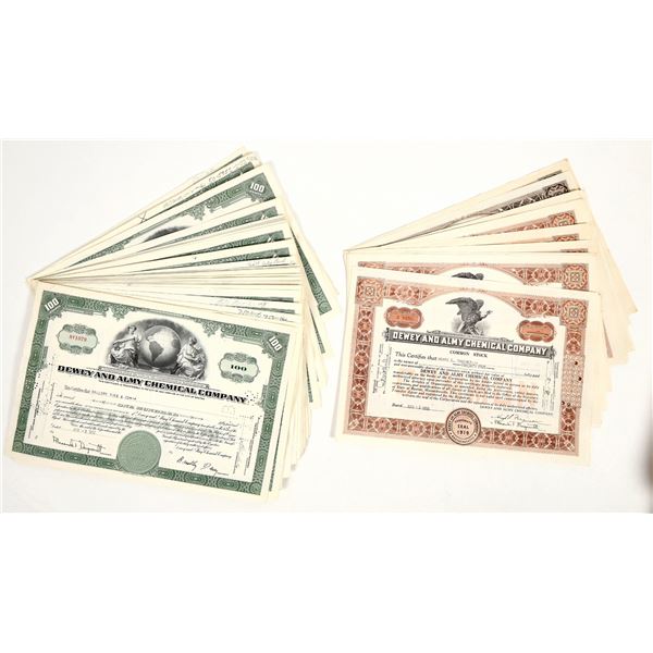 Dewey & Almy Chemical Co. Stocks, 1941-1953 (80) [205788]