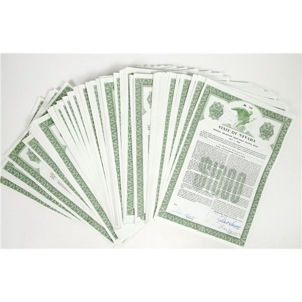 Nevada General Obligation Bonds Signed By Ex-Governor Sawyer [200692]