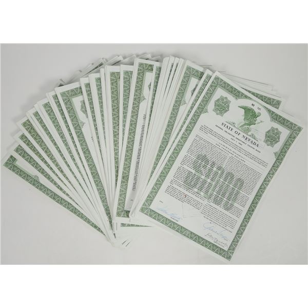 Nevada General Obligation Bonds Signed By Ex-Governor Sawyer [200693]