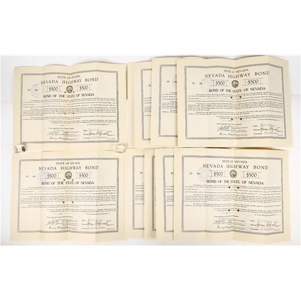 Nevada Highway Bonds, signed by Gov. Balzar, 1932 [207227]