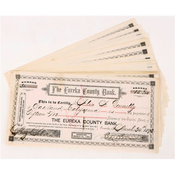 Eureka County Bank Stocks c. 1890s (23) [206579]