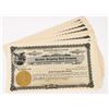 Image 1 : Glendale Irrigating Ditch Company Unissued Stock Certificates c.1878 (12)  [206336]