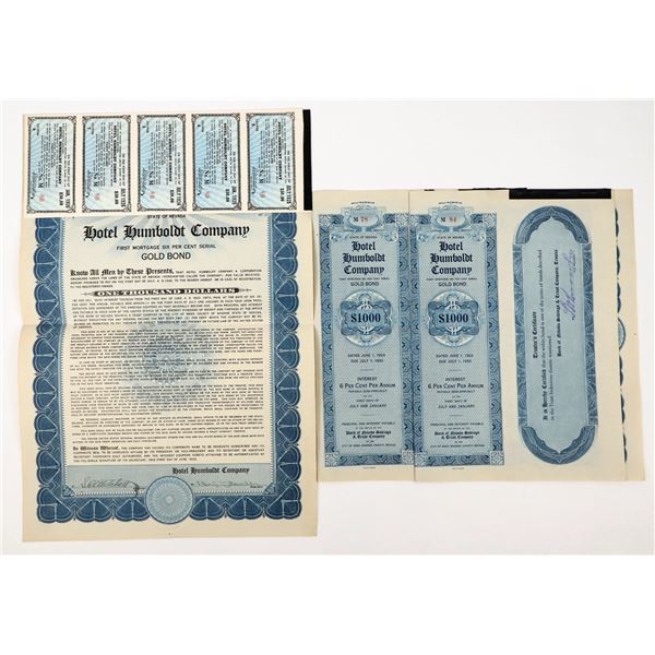 Hotel Humboldt Co. Bonds (3) [206627]