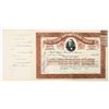Image 1 : Edison Portland Cement Company Stock Issued to Thomas Edison, Plus Signed Stub [206915]