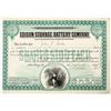 Image 1 : Edison Storage Battery Co. Stock Signed by Thomas Edison, Transferred to His Wife [206912]
