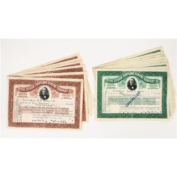 Edison Portland Cement, Edison Owned Stock, Not Endorsed [206821]