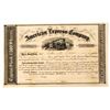 Image 1 : American Express Company Stock Signed by Wells and Fargo, 1858 [197971]
