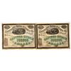 Image 1 : Merchants Union Express Company Stock Certificate Pair [198007]
