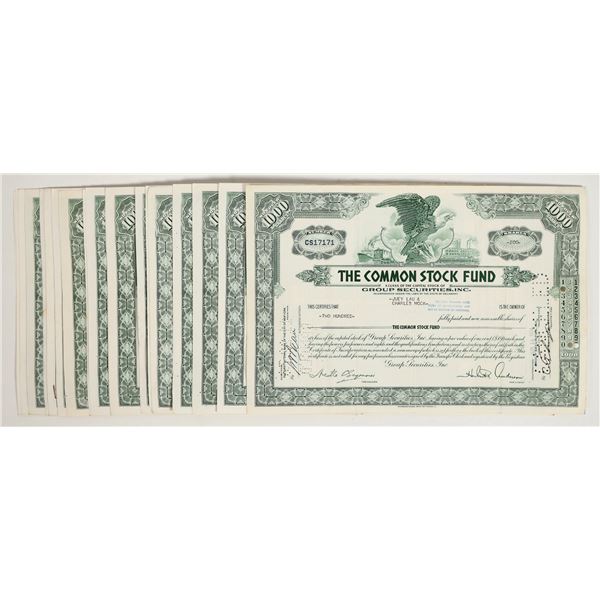 Common Stock Fund, Group Securities, Inc. Stocks c. 1955 (21) [206142]