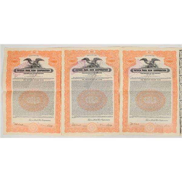 Fifteen Park Row Corp. Bond.  [206552]