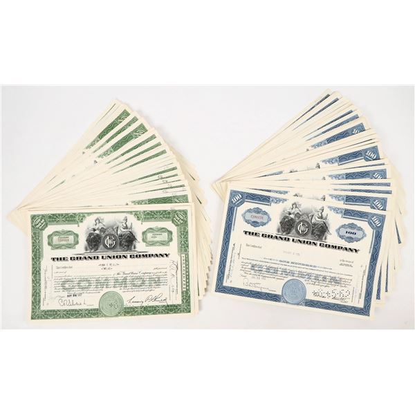 Grand Union Company Stock Certificates (70) [206952]