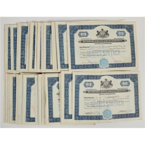 Delaware County Trust Company Stocks c.1934 (175) [205496]