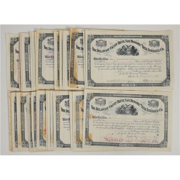 Delaware County Trust, Safe Deposit & Title Insurance Co. Stocks [205495]