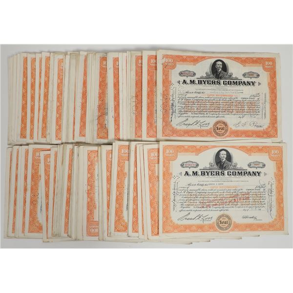 A.M. Byers Company Stocks, 1935-1957 (200) [205739]