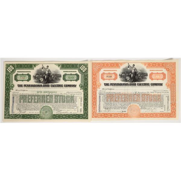 Pennsylvania-Ohio Electric Company Stocks (90+) [206106]