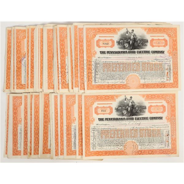 The Pennsylvania-Ohio Electric Co. Stocks. (50+) [205857]