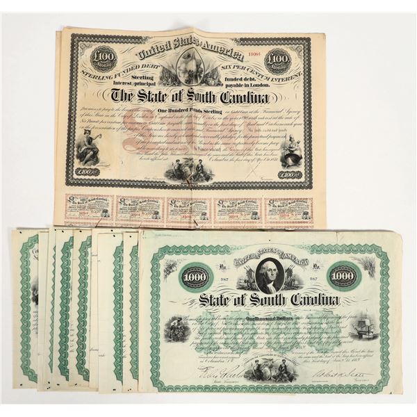South Carolina Bonds 1868-72  (10) [205768]