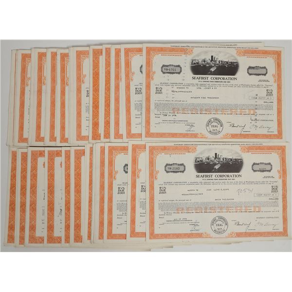 SeaFirst Corporation Sinking Fund Debentures 1976-77 About 160 [205743]