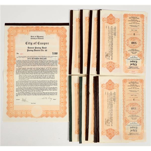 City of Casper Paving District Bonds 1934  (10) [205766]