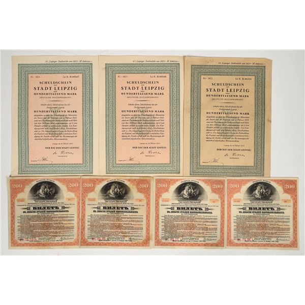 German And Russian WWI  Bonds [202989]