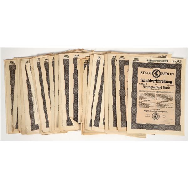 German Weimer Republic Bonds Berlin [203652]