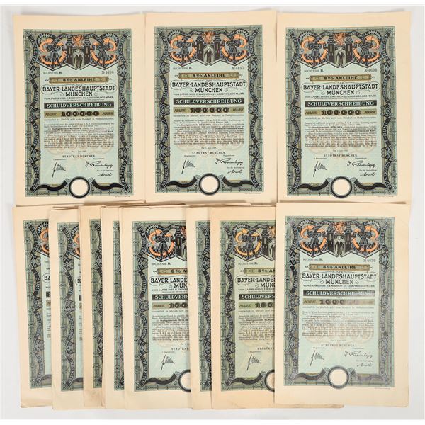 German Weimer Republic Bonds Munich [203651]