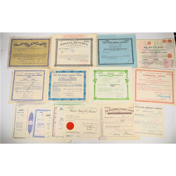 British Stock Certificate Collection (28) [206985]