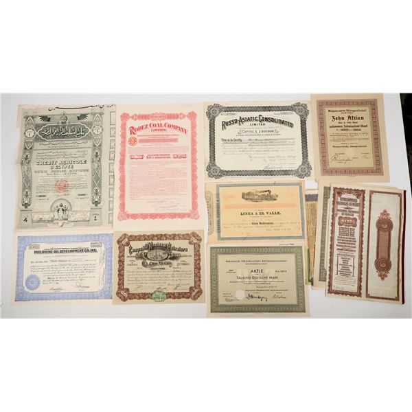 Foreign Railroad/Mining Bonds, 1883-1962 (13) [205570]