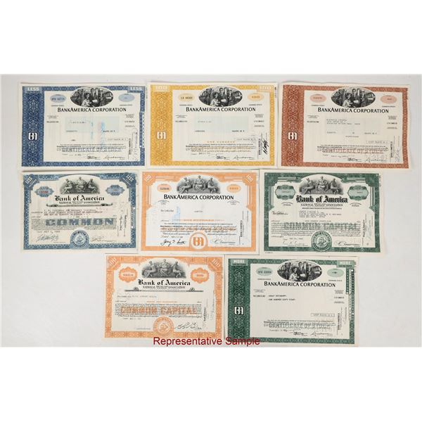 Bank of America Box Lot, 10 Different Varieties [206595]