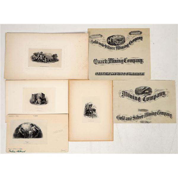 Banknote Engraving Vignette Samples / Proofs [195485]