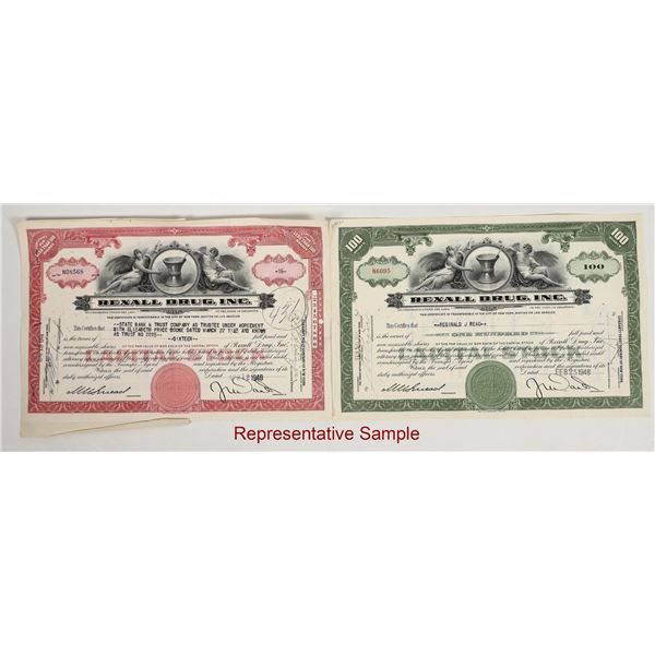 Rexall Drug Inc. Stock Certificates (250) [205550]