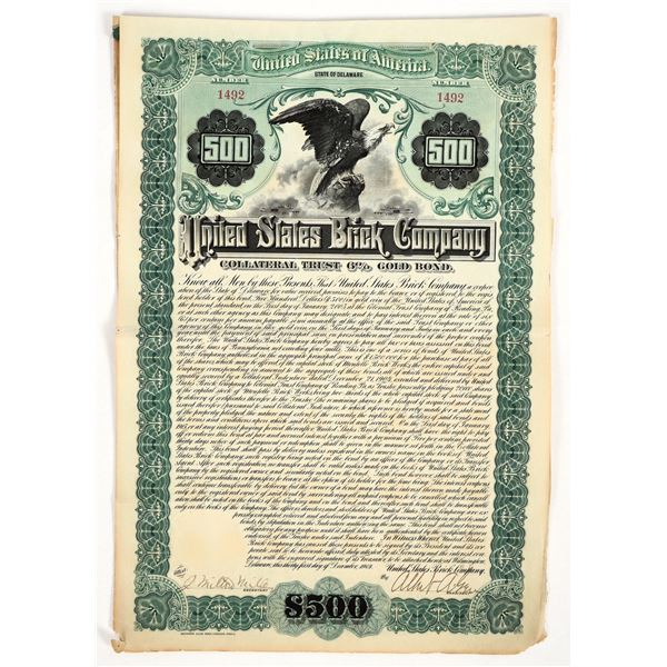 United States Brick Co.  Bond.  [206500]