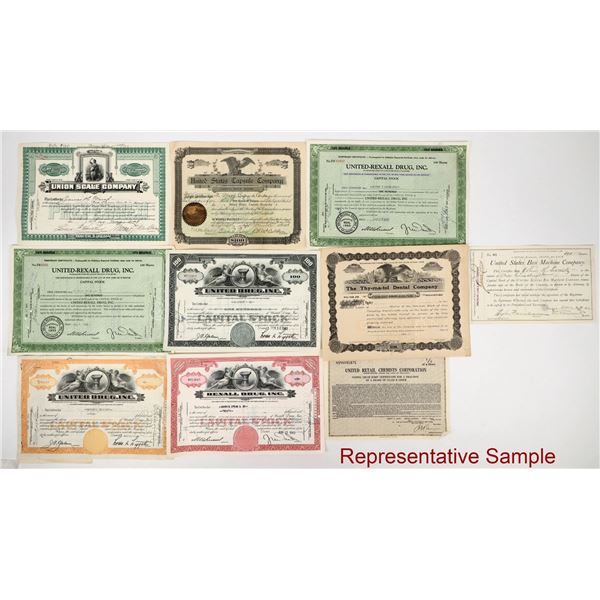 Drug Company Stock Certificates  (200+) [206343]