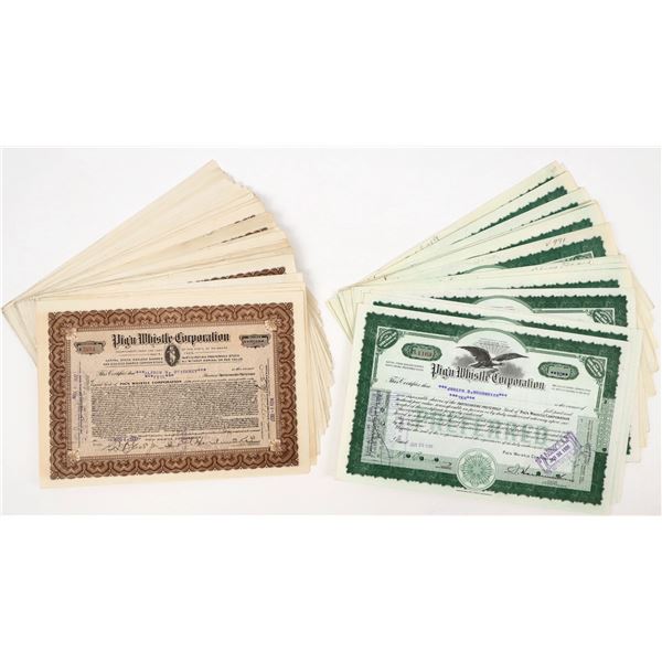 Pig'n Whistle Corporation Stock Certificates (60) [206949]