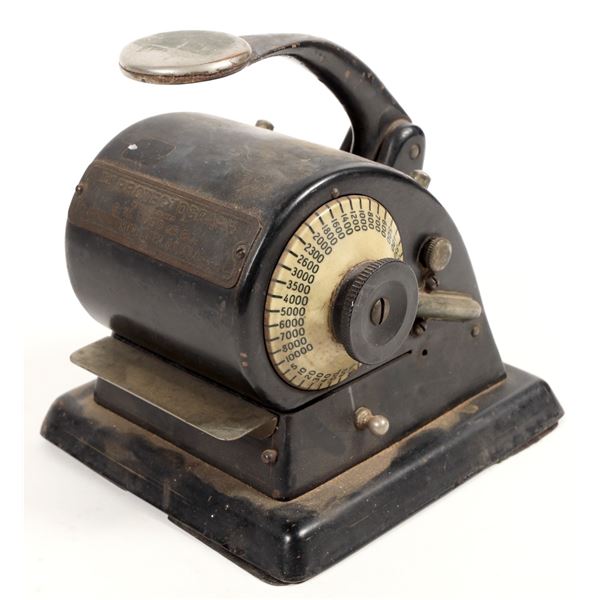 Protectograph Stock Certificate Endorsing Safety Machine c1920s [205467]