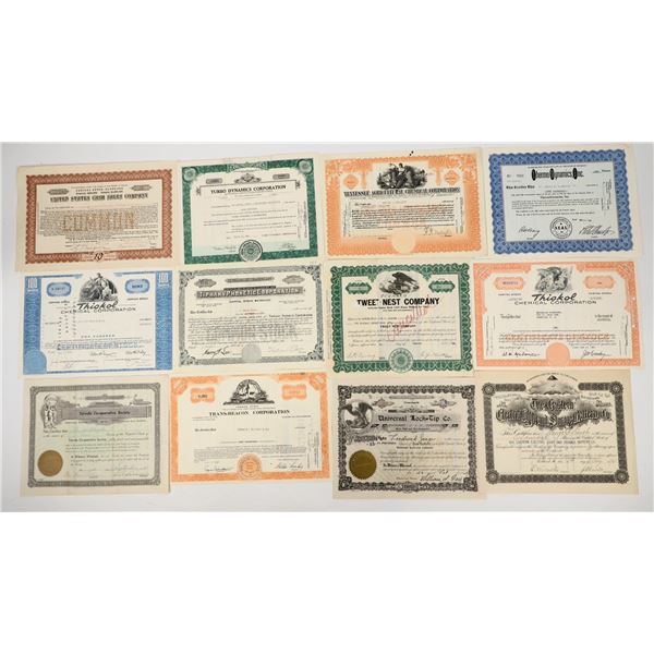 Random Stock Certificates c.1882-1967 (200est.) [206333]