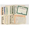 Image 2 : Random Stock Certificates c.1882-1967 (200est.) [206333]