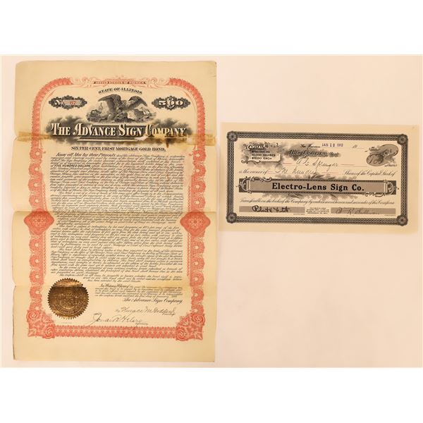 Sign Company Stock and a Bond [177126]