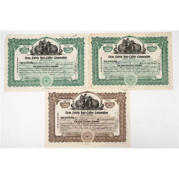 Ucan Safety Hair-Cutter Stock Certificates (3) [207029]