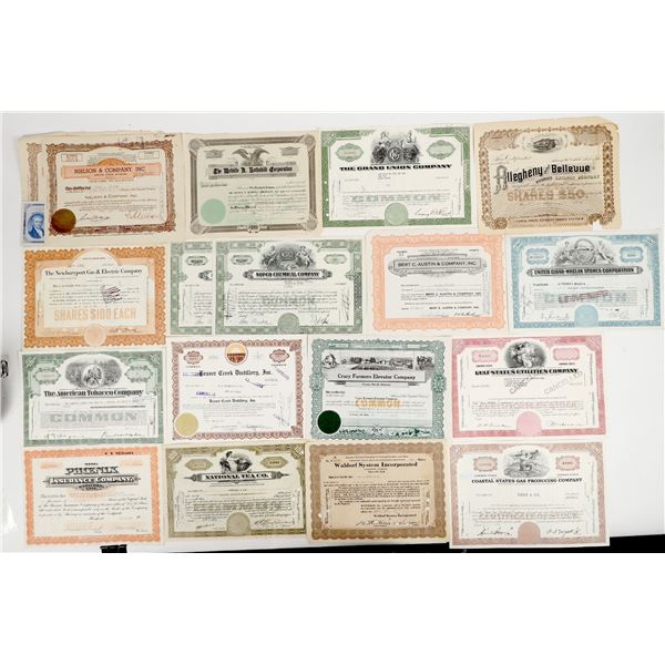 Misc. Stock Certificates, 1888-1996 (106) [201563]