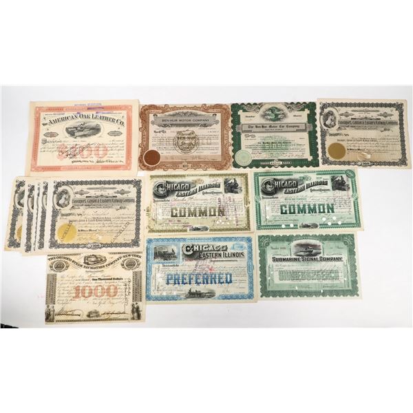 Miscellaneous Stock Group: Railroad, Auto, & More [197986]