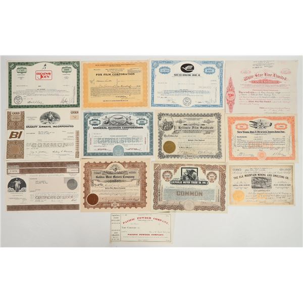 Eclectic Stocks Group, 1883-1989 (13) [205569]