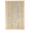 Image 1 : 1882 Newspaper - The Bodie Evening Miner [202098]