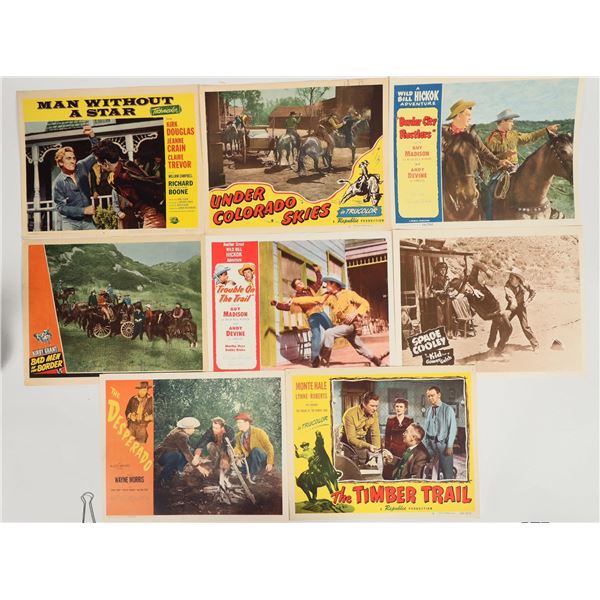 Western Movie Lobby Cards, 1945-54 (8 Different) [201366]