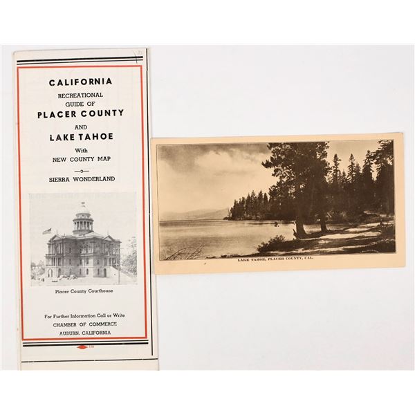 Lake Tahoe & Placer County Ephemera Lot [205651]